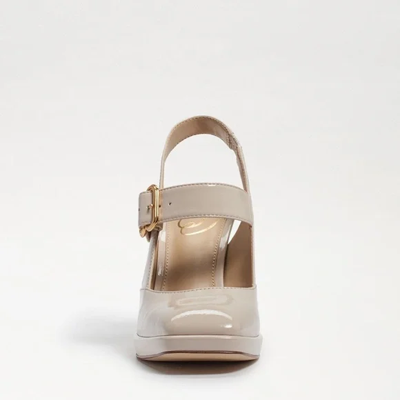 Sam Edelman Jildie Mary Jane Sling Back Heel in Linen size 8.5 - Picture 4 of 13